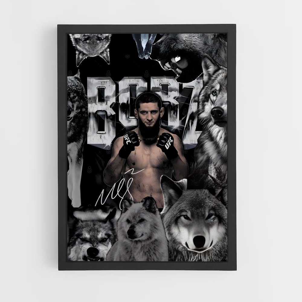 Poster L'Homme et les Loups – affiche MMA (vue 2)